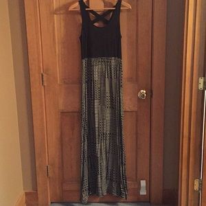 Miss Maxi Dress, Black/White Pattern, Medium